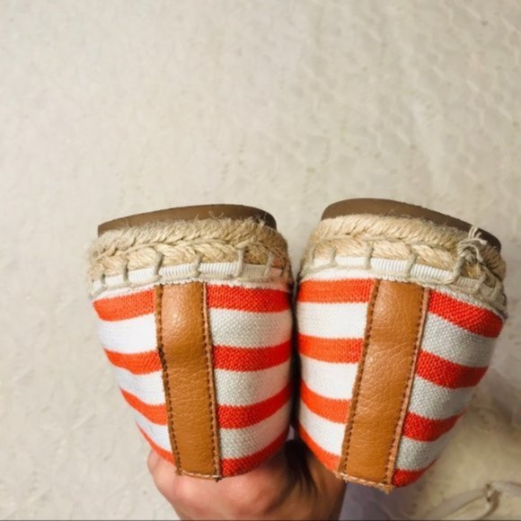 Vionic Valeri Espadrilles Orthopedic Striped Flats - Picture 5 of 9